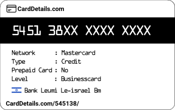 Card Details: 545138