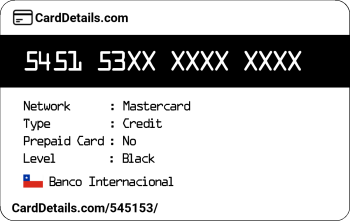 Card Details: 545153