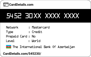 Card Details: 545230