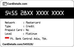 Card Details: 545528
