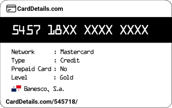 Card Details: 545718