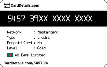Card Details: 545739