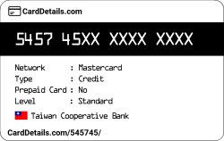 Card Details: 545745