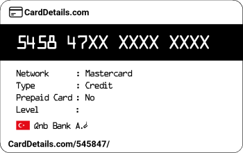 Card Details: 545847