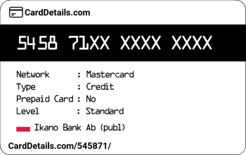 Card Details: 545871