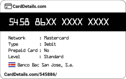 Card Details: 545886