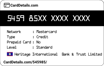 Card Details: 545985