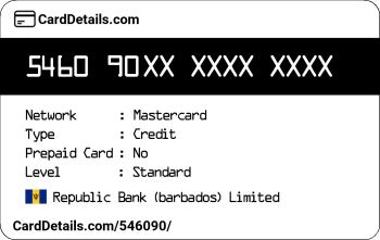 Card Details: 546090