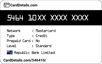 Card Details: 546410