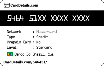 Card Details: 546451