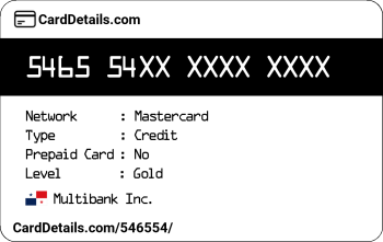 Card Details: 546554