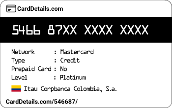 Card Details: 546687