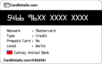 Card Details: 546696