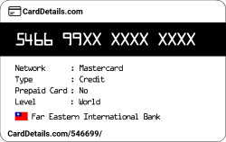 Card Details: 546699