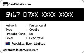 Card Details: 546707