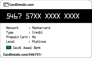 Card Details: 546757