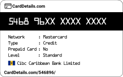 Card Details: 546896