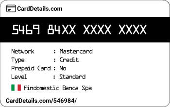 Card Details: 546984