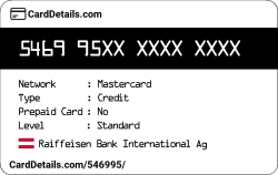 Card Details: 546995