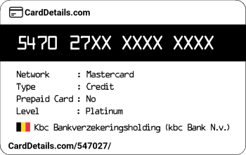 Card Details: 547027