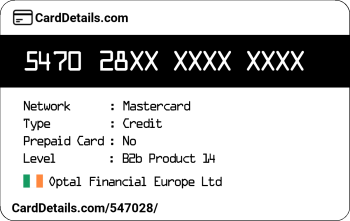 Card Details: 547028