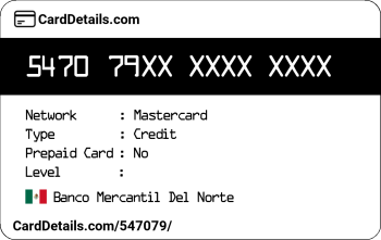 Card Details: 547079