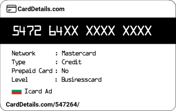 Card Details: 547264