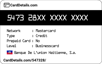 Card Details: 547328