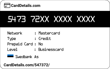 Card Details: 547372