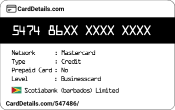Card Details: 547486