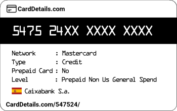 Card Details: 547524