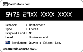 Card Details: 547529