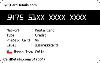 Card Details: 547551
