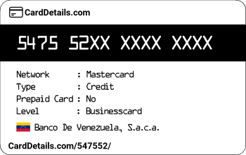 Card Details: 547552