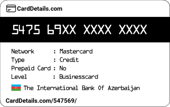 Card Details: 547569