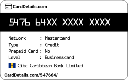 Card Details: 547664