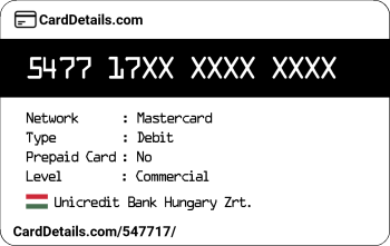 Card Details: 547717