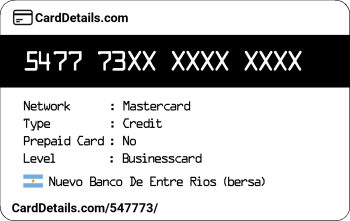 Card Details: 547773