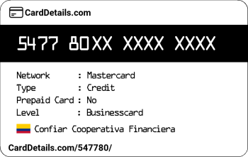 Card Details: 547780