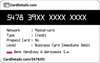 Card Details: 547839