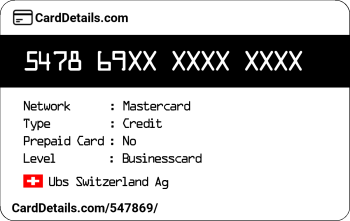 Card Details: 547869