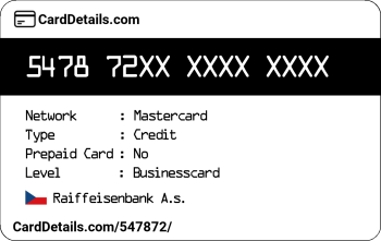 Card Details: 547872