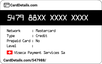 Card Details: 547988