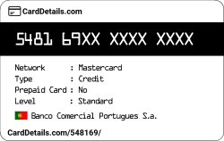 Card Details: 548169