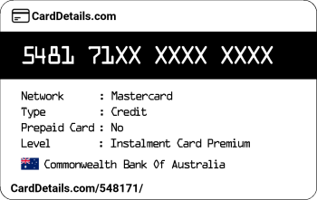 Card Details: 548171