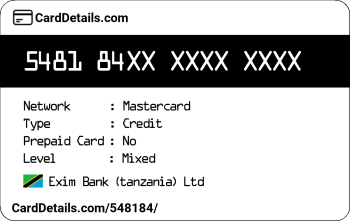 Card Details: 548184