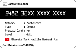 Card Details: 548232