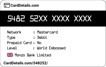 Card Details: 548252