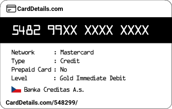 Card Details: 548299