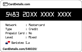 Card Details: 548320
